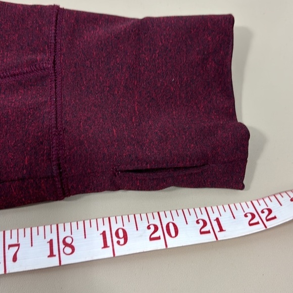 “PINK” burgun and black patterned
Quarter zip long sleeve top - Picture 9 of 10